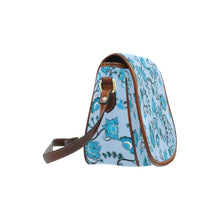 Load image into Gallery viewer, Blue Floral Amour Saddle Bag/Large (Model 1649) bag e-joyer 
