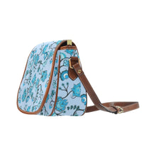 Load image into Gallery viewer, Blue Floral Amour Saddle Bag/Large (Model 1649) bag e-joyer 
