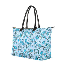 Load image into Gallery viewer, Blue Floral Amour Single-Shoulder Lady Handbag (Model 1714) bag e-joyer 
