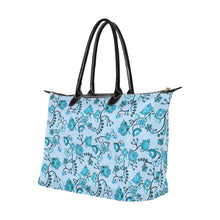 Load image into Gallery viewer, Blue Floral Amour Single-Shoulder Lady Handbag (Model 1714) bag e-joyer 
