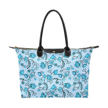 Load image into Gallery viewer, Blue Floral Amour Single-Shoulder Lady Handbag (Model 1714) bag e-joyer 
