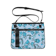 Load image into Gallery viewer, Blue Floral Amour Slim Clutch Bag (Model 1668) Slim Clutch Bags (1668) e-joyer 
