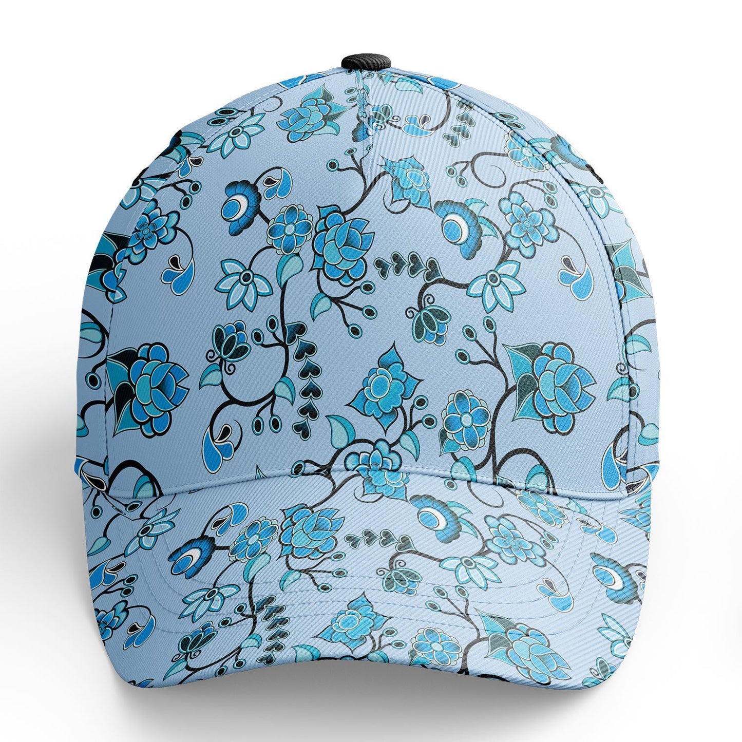 Blue Floral Amour Snapback Hat hat Herman 