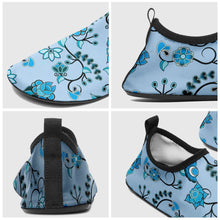 Load image into Gallery viewer, Blue Floral Amour Sockamoccs Kid&#39;s Slip On Shoes Herman 
