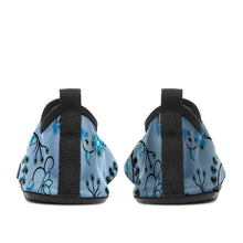 Load image into Gallery viewer, Blue Floral Amour Sockamoccs Kid&#39;s Slip On Shoes Herman 
