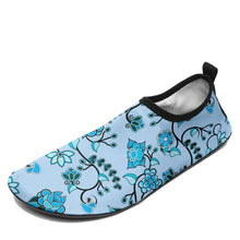 Load image into Gallery viewer, Blue Floral Amour Sockamoccs Slip On Shoes Herman 
