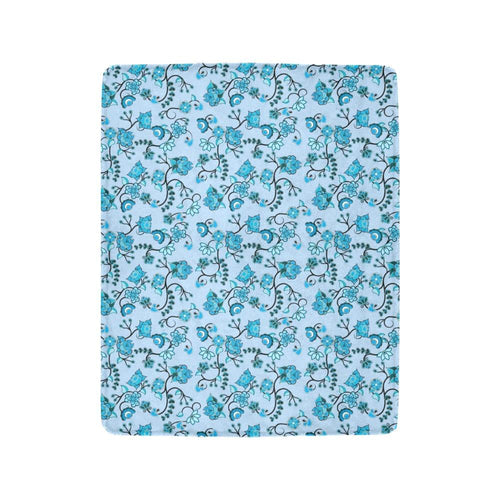 Blue Floral Amour Ultra-Soft Micro Fleece Blanket 40