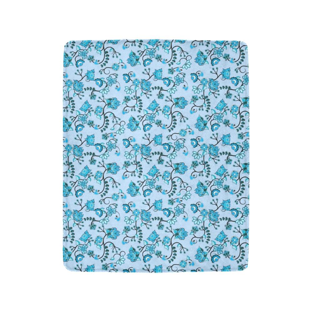 Blue Floral Amour Ultra-Soft Micro Fleece Blanket 40