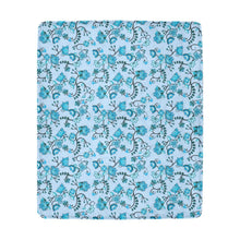 Load image into Gallery viewer, Blue Floral Amour Ultra-Soft Micro Fleece Blanket 50&quot;x60&quot; Ultra-Soft Blanket 50&#39;&#39;x60&#39;&#39; e-joyer 
