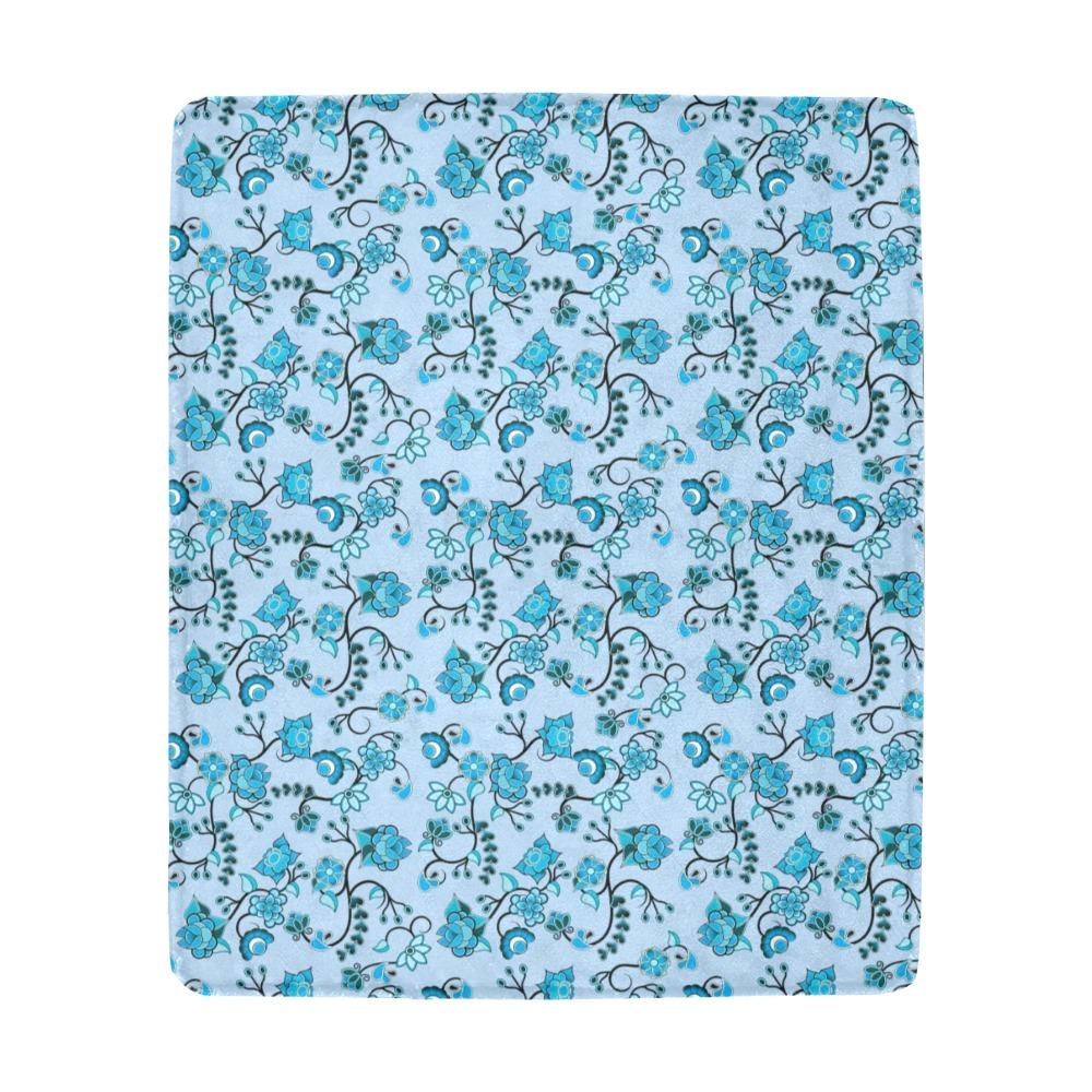 Blue Floral Amour Ultra-Soft Micro Fleece Blanket 50