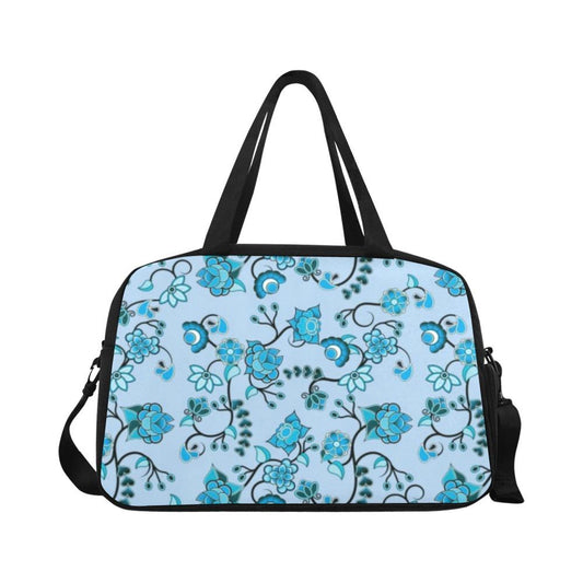 Blue Floral Amour Weekend Travel Bag (Model 1671) bag e-joyer 