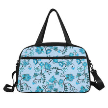 Load image into Gallery viewer, Blue Floral Amour Weekend Travel Bag (Model 1671) bag e-joyer 
