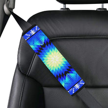 Load image into Gallery viewer, Blue Ridge Star Quilt Car Seat Belt Cover 7&#39;&#39;x12.6&#39;&#39; Car Seat Belt Cover 7&#39;&#39;x12.6&#39;&#39; e-joyer 
