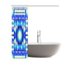 Load image into Gallery viewer, Blue Ridge Star Shower Curtain 60&quot;x72&quot; Shower Curtain 60&quot;x72&quot; e-joyer 
