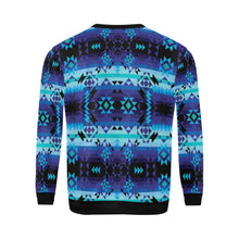 Load image into Gallery viewer, Blue Star All Over Print Crewneck Sweatshirt for Men (Model H18) shirt e-joyer 
