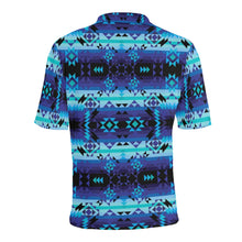 Load image into Gallery viewer, Blue Star Men&#39;s All Over Print Polo Shirt (Model T55) Men&#39;s Polo Shirt (Model T55) e-joyer 
