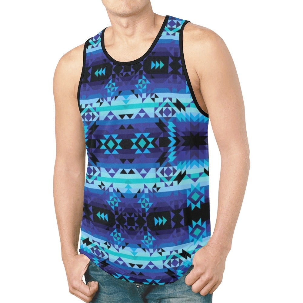 Blue Star New All Over Print Tank Top for Men (Model T46) tank top e-joyer 