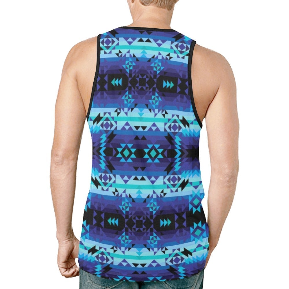 Blue Star New All Over Print Tank Top for Men (Model T46) tank top e-joyer 