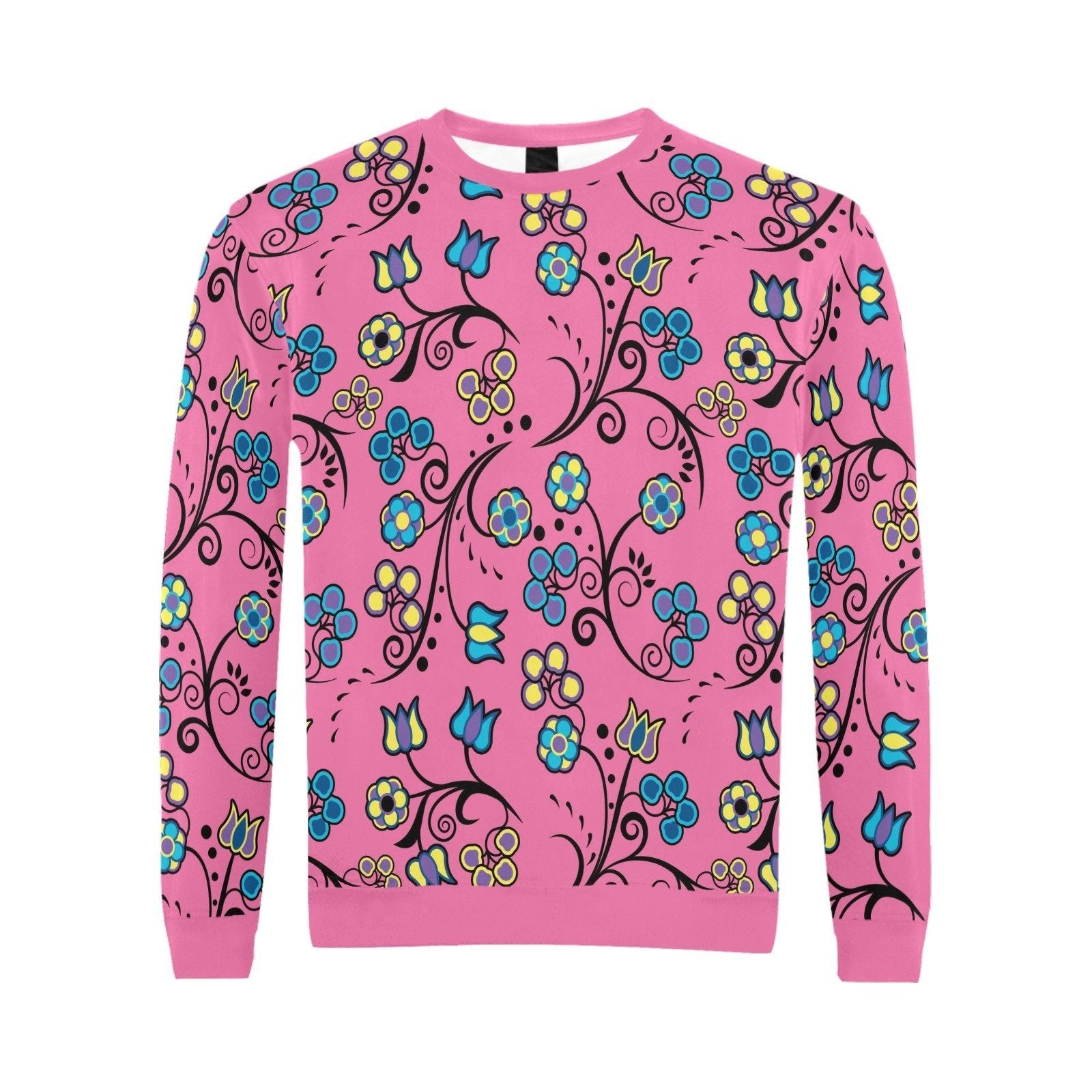 Blue Trio Bubblegum All Over Print Crewneck Sweatshirt for Men (Model H18) shirt e-joyer 