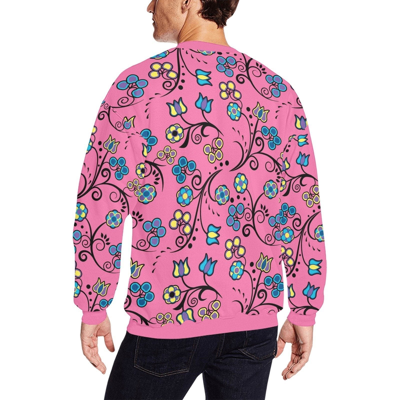 Blue Trio Bubblegum All Over Print Crewneck Sweatshirt for Men (Model H18) shirt e-joyer 