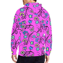 Load image into Gallery viewer, Blue Trio Bubblegum All Over Print Full Zip Hoodie for Men (Model H14) hoodie e-joyer 
