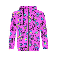 Load image into Gallery viewer, Blue Trio Bubblegum All Over Print Full Zip Hoodie for Men (Model H14) hoodie e-joyer 
