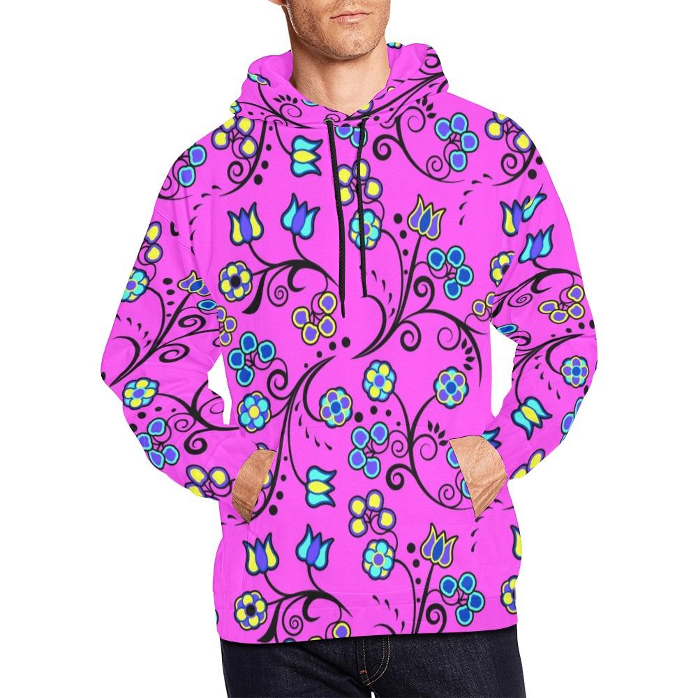 Blue Trio Bubblegum All Over Print Hoodie for Men (USA Size) (Model H13) All Over Print Hoodie for Men (H13) e-joyer 