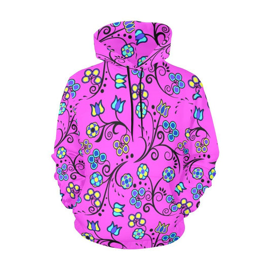 Blue Trio Bubblegum All Over Print Hoodie for Women (USA Size) (Model H13) All Over Print Hoodie for Women (H13) e-joyer 