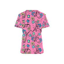 Load image into Gallery viewer, Blue Trio Bubblegum All Over Print Scrub Top Scrub Top e-joyer 
