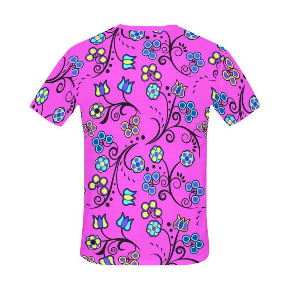 Blue Trio Bubblegum All Over Print T-Shirt for Men (USA Size) (Model T40) All Over Print T-Shirt for Men (T40) e-joyer 