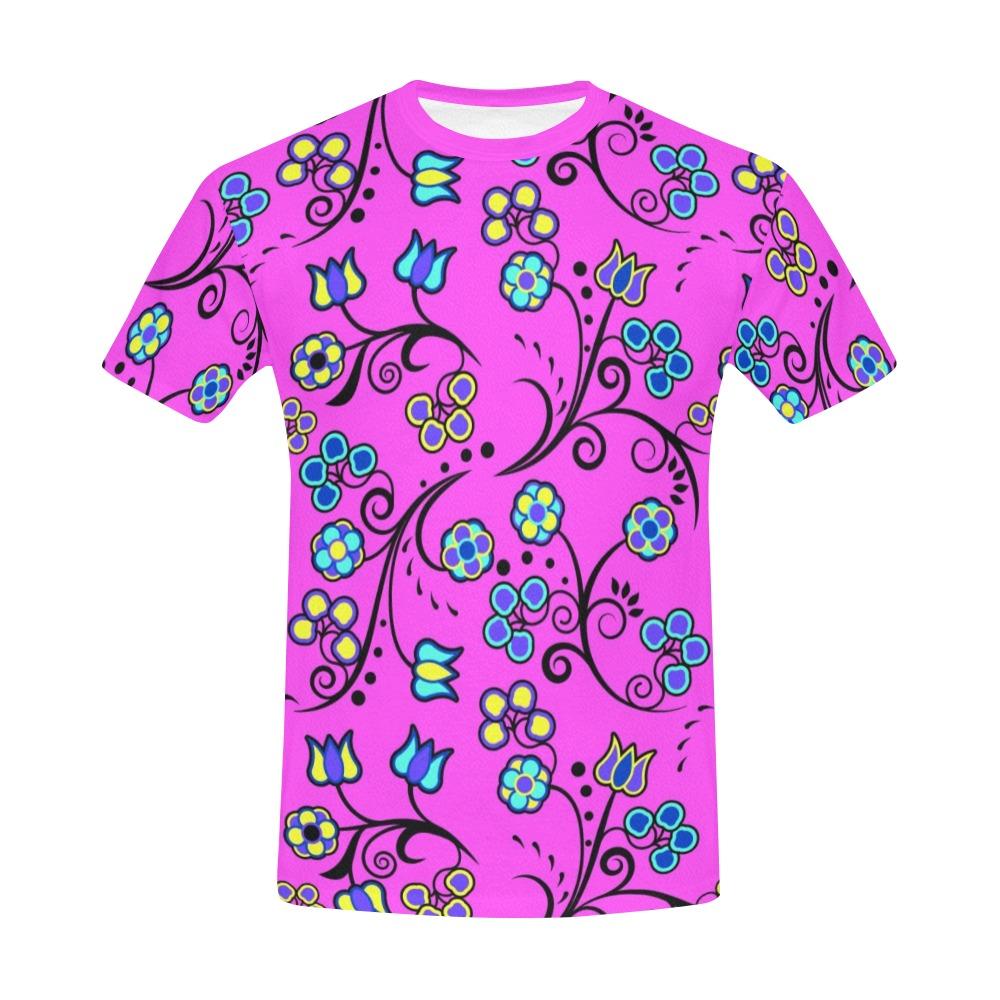 Blue Trio Bubblegum All Over Print T-Shirt for Men (USA Size) (Model T40) All Over Print T-Shirt for Men (T40) e-joyer 