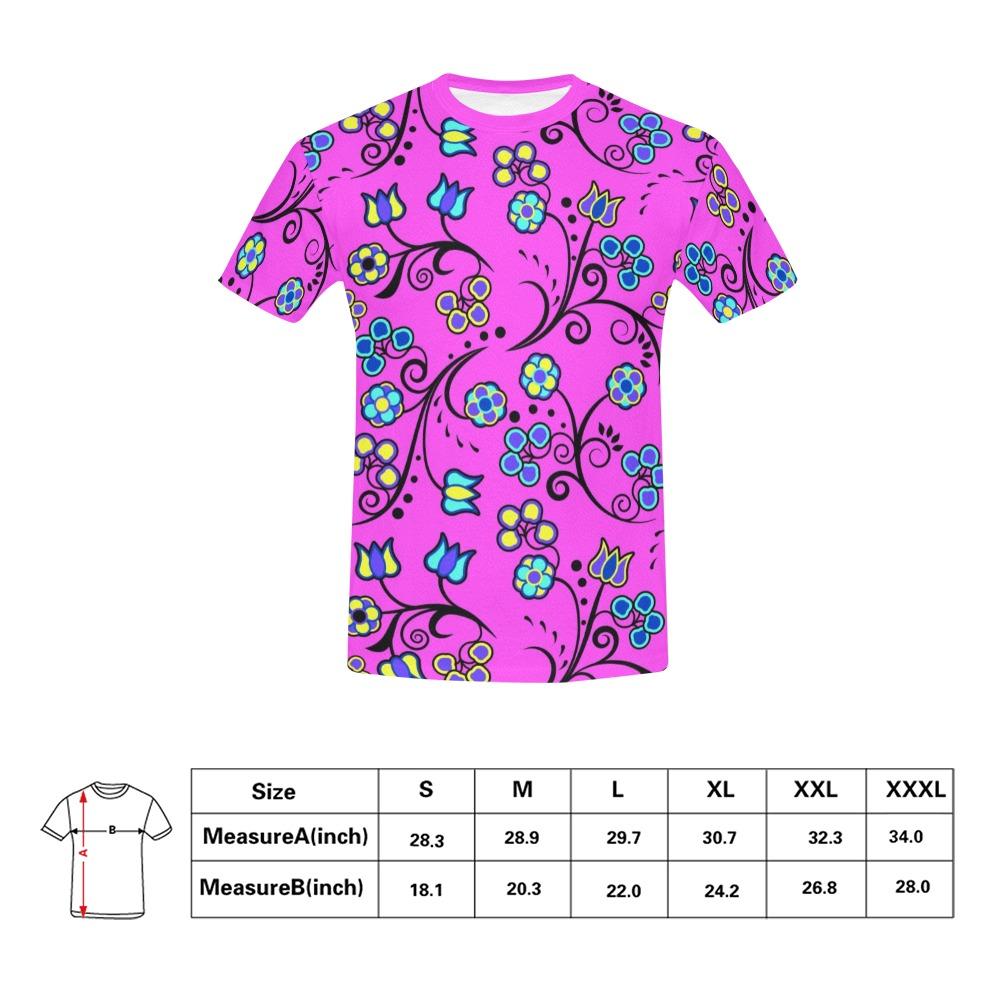 Blue Trio Bubblegum All Over Print T-Shirt for Men (USA Size) (Model T40) All Over Print T-Shirt for Men (T40) e-joyer 