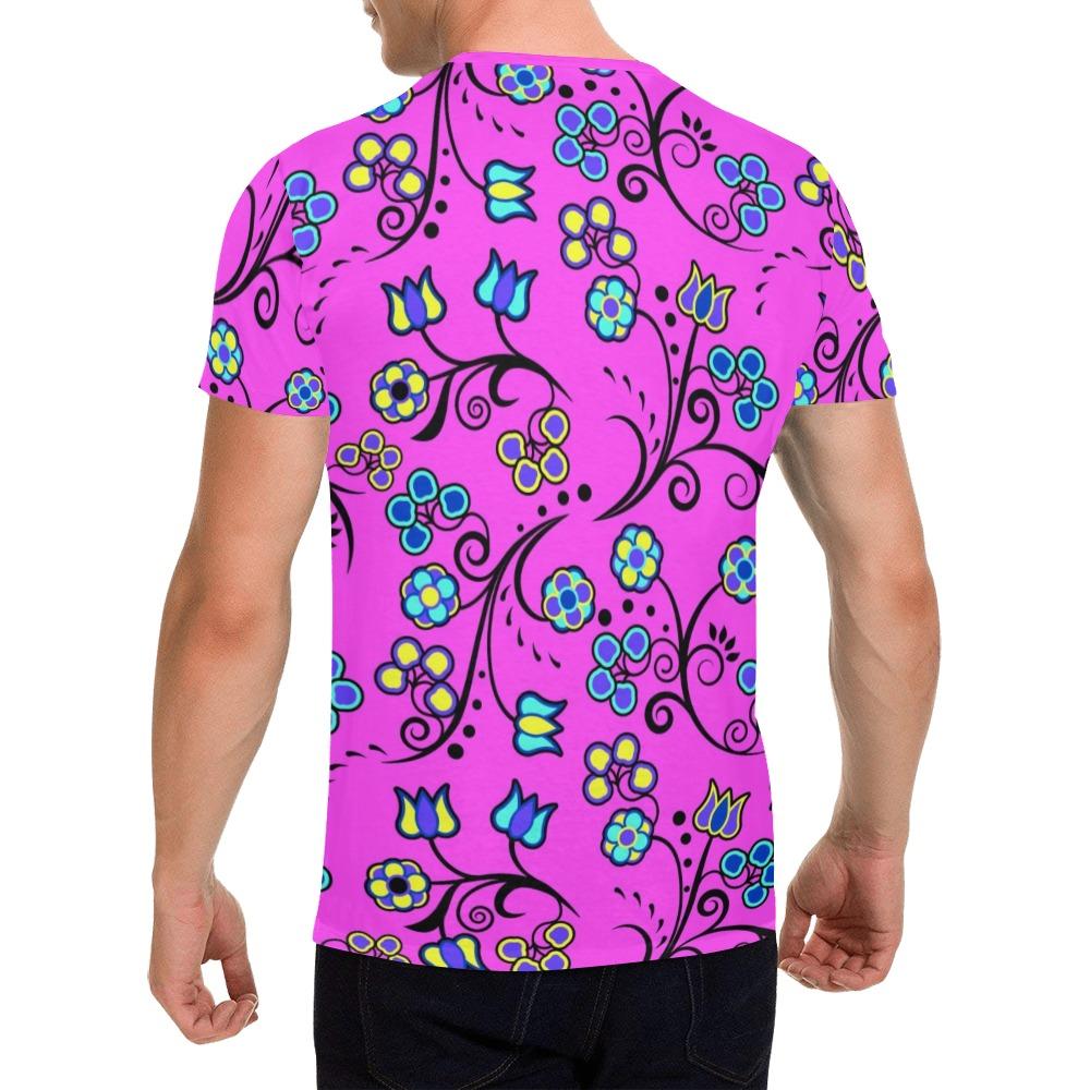 Blue Trio Bubblegum All Over Print T-Shirt for Men (USA Size) (Model T40) All Over Print T-Shirt for Men (T40) e-joyer 