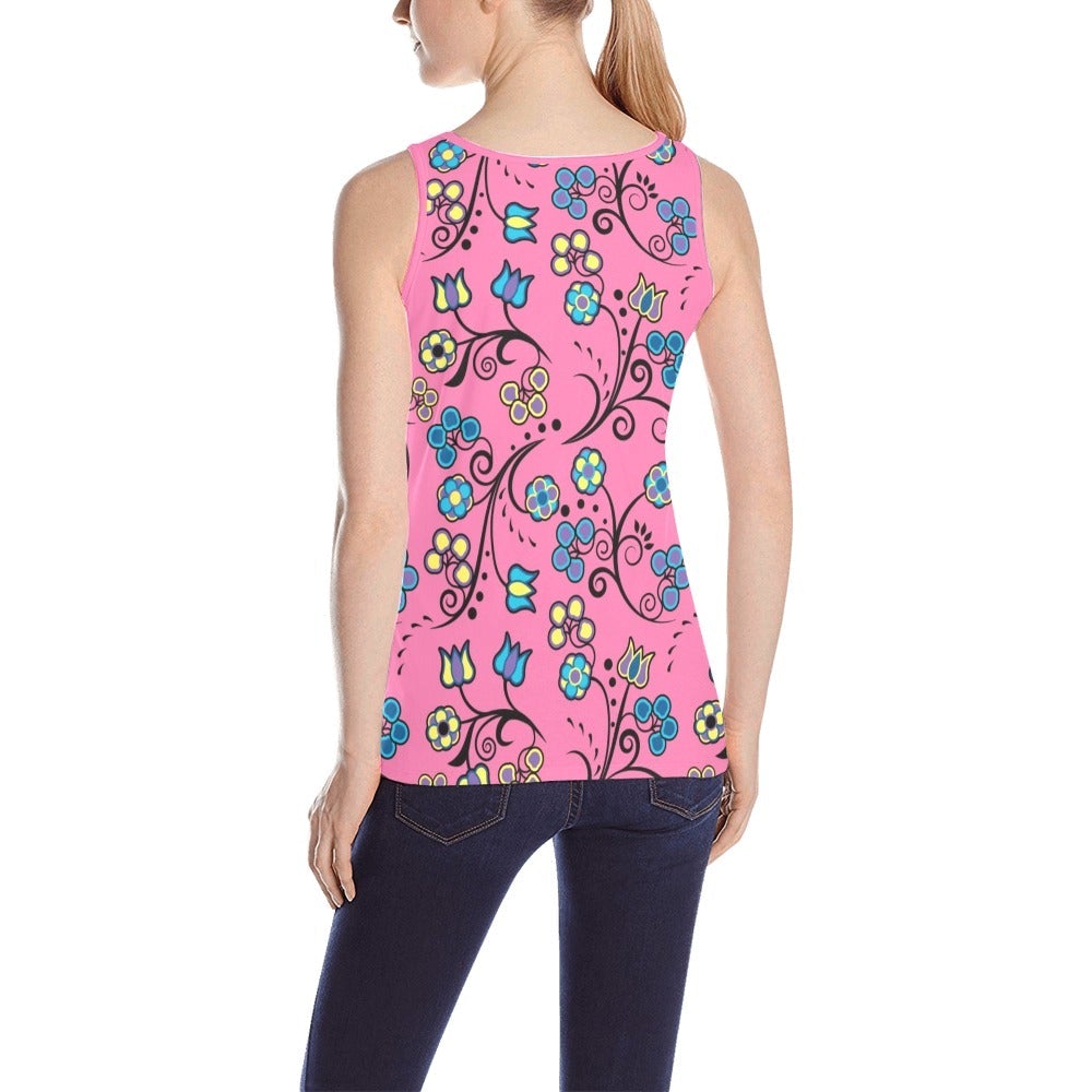 Blue Trio Bubblegum All Over Print Tank Top for Women (Model T43) All Over Print Tank Top for Women (T43) e-joyer 