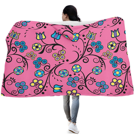 Blue Trio Bubblegum Hooded Blanket blanket 49 Dzine 