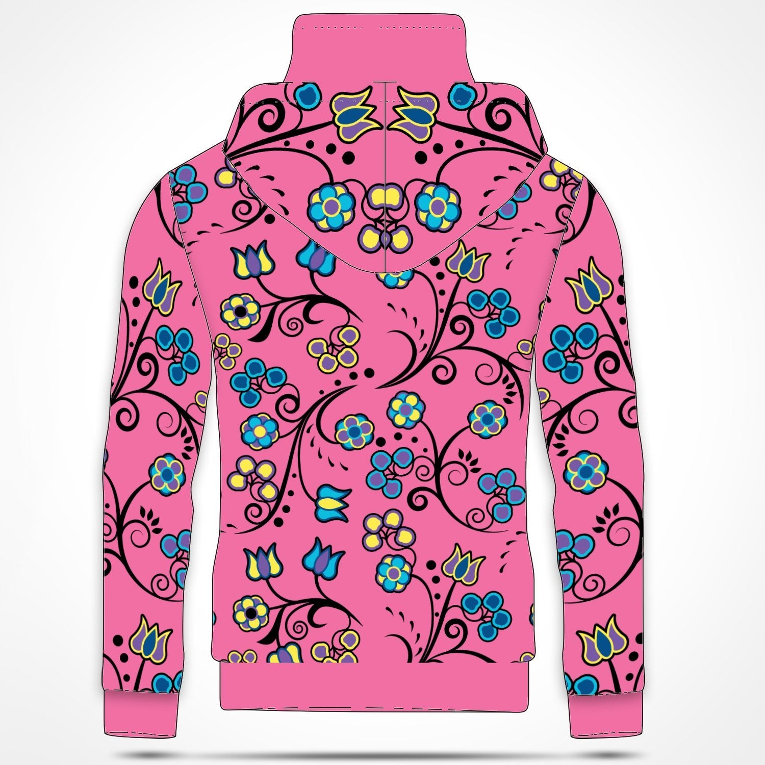 Blue Trio Bubblegum Hoodie with Face Cover 49 Dzine 