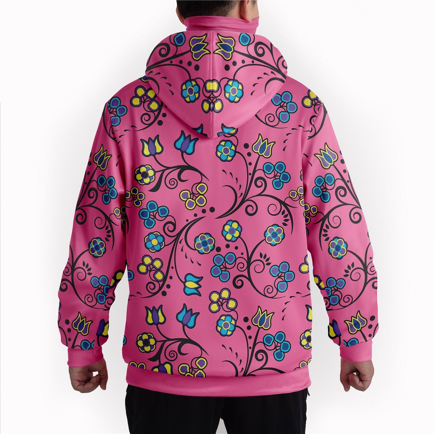 Blue Trio Bubblegum Hoodie with Face Cover 49 Dzine 