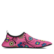 Load image into Gallery viewer, Blue Trio Bubblegum Kid&#39;s Sockamoccs Slip On Shoes Herman 
