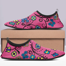 Load image into Gallery viewer, Blue Trio Bubblegum Kid&#39;s Sockamoccs Slip On Shoes Herman 
