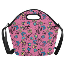 Load image into Gallery viewer, Blue Trio Bubblegum Neoprene Lunch Bag/Large (Model 1669) bag e-joyer 
