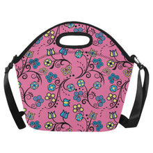 Load image into Gallery viewer, Blue Trio Bubblegum Neoprene Lunch Bag/Large (Model 1669) bag e-joyer 
