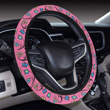 Load image into Gallery viewer, Blue Trio Bubblegum Steering Wheel Cover with Elastic Edge Steering Wheel Cover with Elastic Edge e-joyer 
