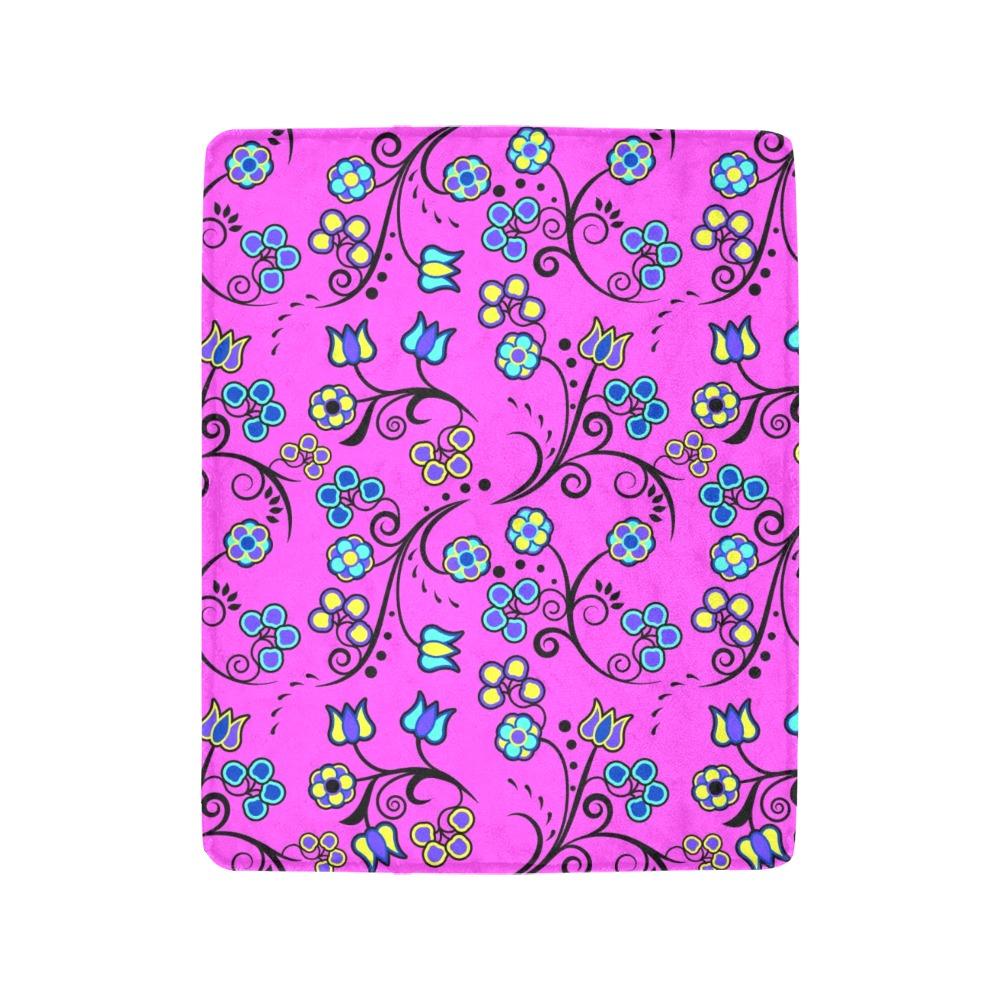 Blue Trio Bubblegum Ultra-Soft Micro Fleece Blanket 40"x50" blanket e-joyer 