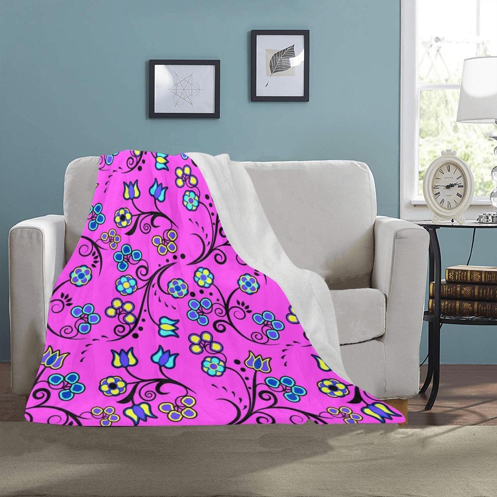 Blue Trio Bubblegum Ultra-Soft Micro Fleece Blanket 40"x50" blanket e-joyer 