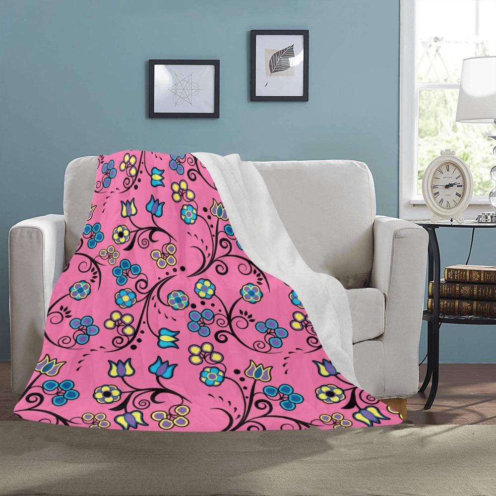 Blue Trio Bubblegum Ultra-Soft Micro Fleece Blanket 50"x60" blanket e-joyer 