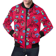 Load image into Gallery viewer, Blue Trio Cardinal All Over Print Bomber Jacket for Men (Model H19) Jacket e-joyer 
