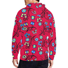 Load image into Gallery viewer, Blue Trio Cardinal All Over Print Full Zip Hoodie for Men (Model H14) hoodie e-joyer 
