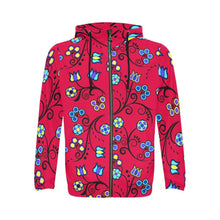 Load image into Gallery viewer, Blue Trio Cardinal All Over Print Full Zip Hoodie for Men (Model H14) hoodie e-joyer 
