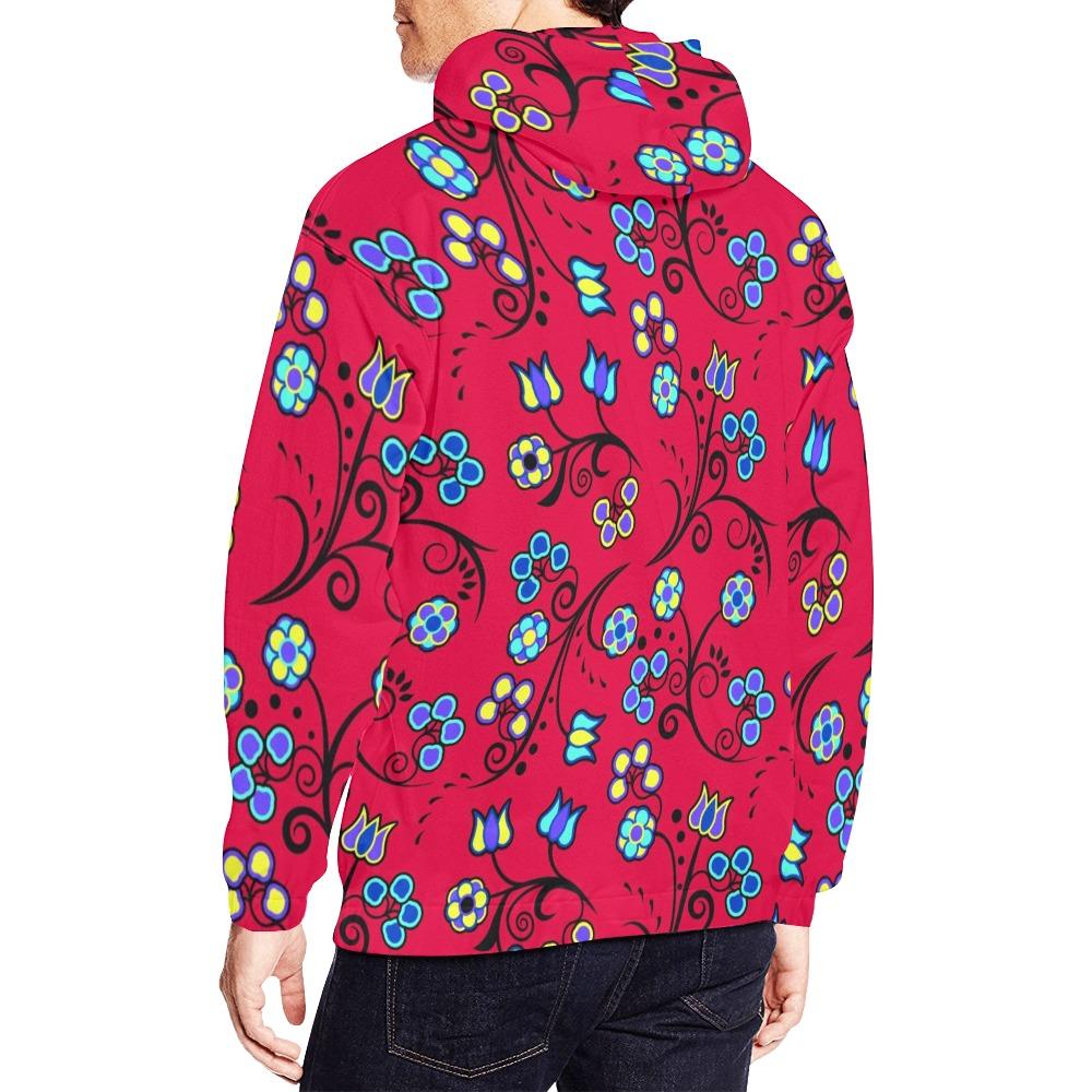 Blue Trio Cardinal All Over Print Hoodie for Men (USA Size) (Model H13) All Over Print Hoodie for Men (H13) e-joyer 