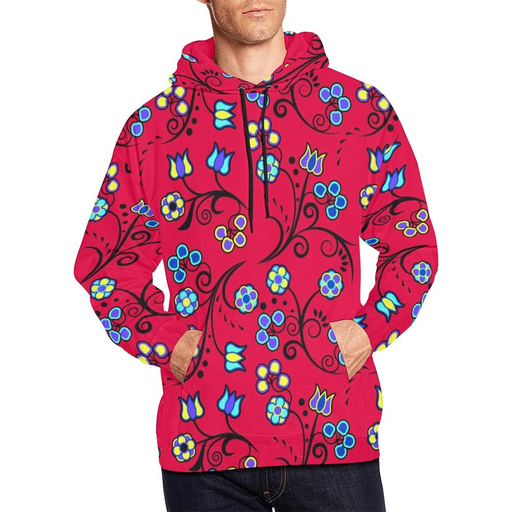 Blue Trio Cardinal All Over Print Hoodie for Men (USA Size) (Model H13) All Over Print Hoodie for Men (H13) e-joyer 